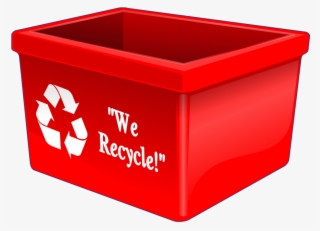Red Clipart Dustbin - Rubbish And Recycling