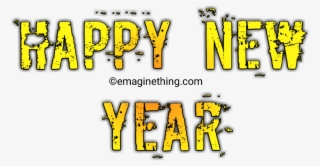Happy New Year Text Png 2019-whatsapp Sticker,download - Illustration