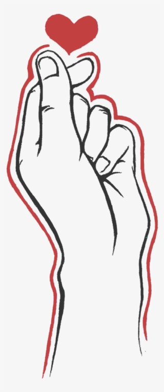 701 X 1140 1 - Transparent Finger Heart Png