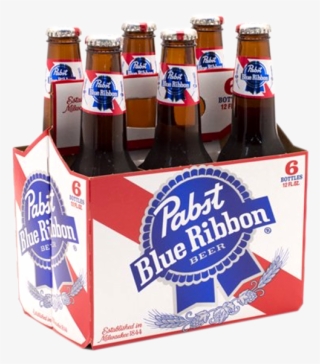 Pabst Blue Ribbon Png - Pabst Blue Ribbon 6 Pack Bottles