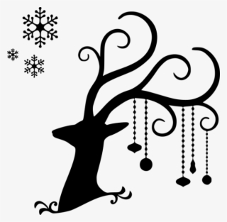 Reindeer Silhouette - Pillow