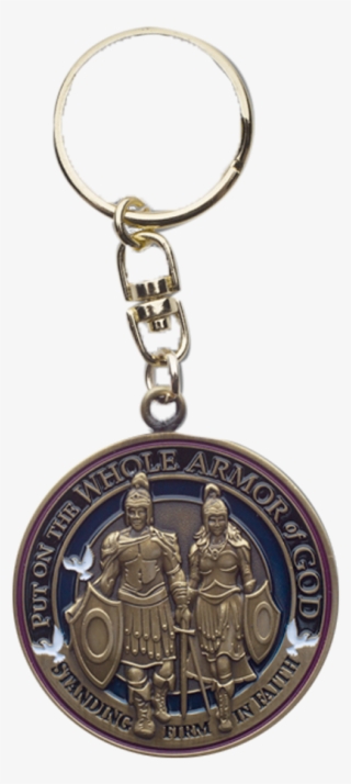 By Treasures Coin - Armor Of God Swivel Keychain