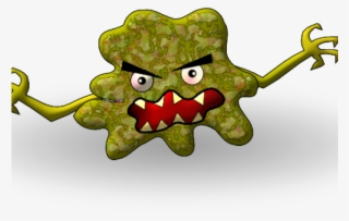 Bacteria Clipart Germ - Cartoon Virus