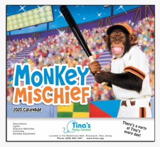 Picture Of Monkey Mischief Wall Calendar - Poster