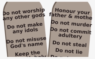 Ten Commandments Stone Tablets Clipart Great Free Clipart - Poster