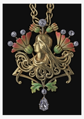 Art Nouveau Brooch - Locket