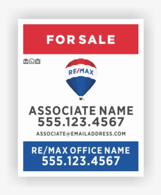 Re/max For Sale Sign New - Remax For Sale Signs
