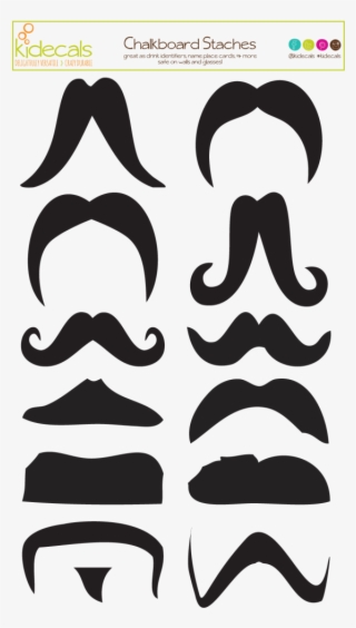 These Partystache Stickers Can Be Used As Drink Markers