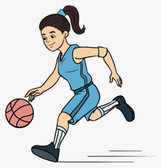 How To Draw Basketball Player - Draw A Basketball Player Dribbling