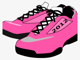 Running Shoes Clipart Pink Sneaker - Transparent Background Clipart Shoes