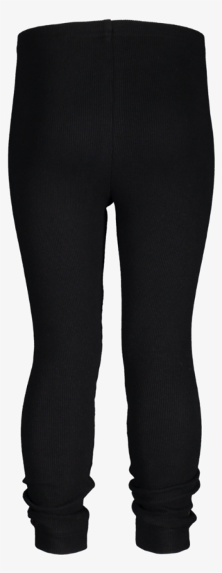 Basic Leggins Rib-black Back - Trousers