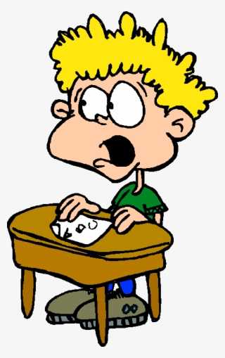 Nervous Person Clipart - Animated Student