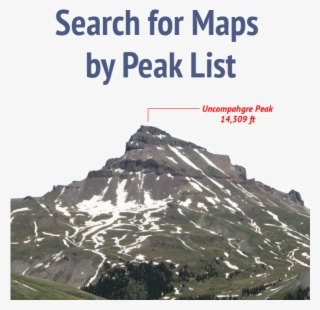 Search 14ers Maps By Peak List - Uncompahgre Peak