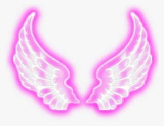 Wings Angel Angelwings Aesthetic Edit Tumblr Emoji - Purple Angel Wing Neon