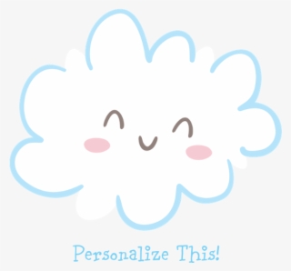 Personalized Cute Cloud Note Cards
