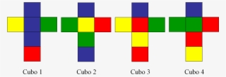 una primera cuestión que nos podemos plantear en relación - 4 cubos de colores