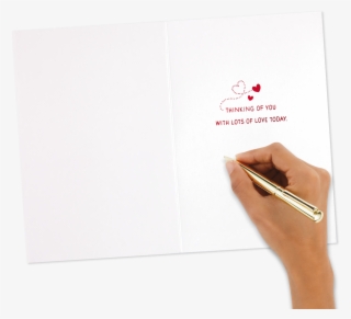 Red Heart With Cute Banner Valentine's Day - Document