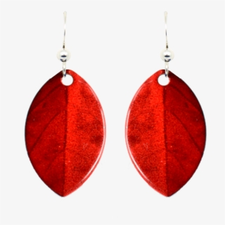 Red Leaf - Earrings