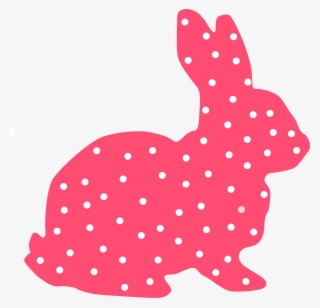 Bunny Silhouette Polka Dot