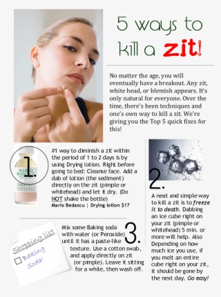 Part 1 Of Top 5 Ways To Destroy That Zit - Blackheads