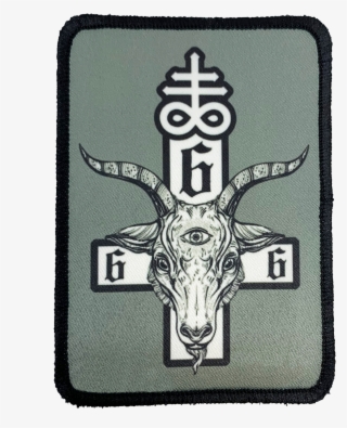 Satanic Cross Iron-on Patch - Emblem