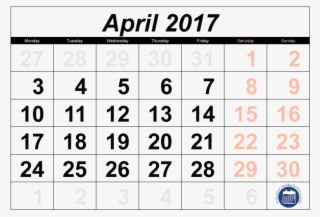 2017 Calendar April - 2011 Calendar