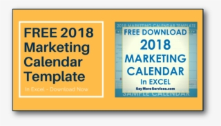Free 2018 Marketing Calendar Template Download H-shadow - Download Free Excel Calendar 2018