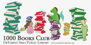 1000 Books Club Logo - Illustration