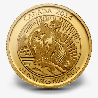 Canada 2014 Wolverine Proof Gold 1/4 Oz - Coin