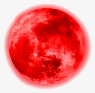 Circle Red Moon Glowing Glowingmoon Cute Aesthetic - Sphere