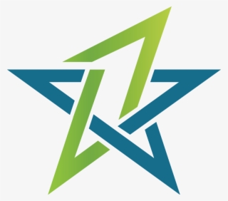 Blue Green Star Abstract Logo - Star Tv Somali Logo