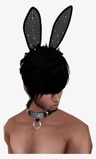 Black Bedazzled Bunny Ears - Girl