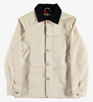 Snow 673-b Bull Denim Jacket, Lined, Off White - Pocket