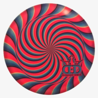 Dynamic Discs Dyemax Judge Mini Marker Pink Blue Swirl - Circle
