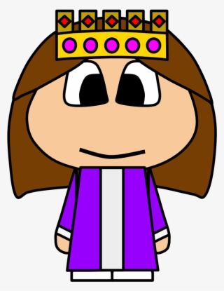 Queen, Crown, Big Eyes, Cartoon Person - Cartoon