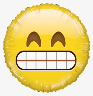 Globo Emoji Dientes Hb - Emoji Foil Balloon Png