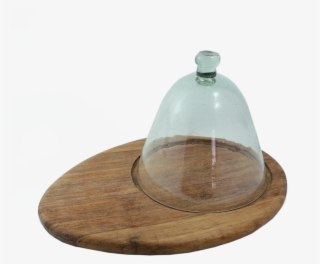 Glass Dome With Oval Cheeseboard