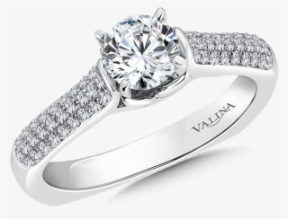 Valina Mounting With Side Stones - Engagement Ring