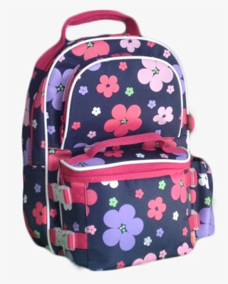 Backpack And Lunch Box Png Transparent Backpack And - School Bag With Detachable Lunch Box