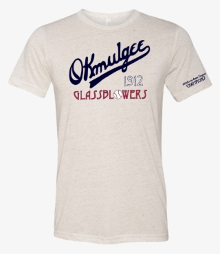 Okmulgee Glassblowers Oklahoma Baseball Vintage T-shirt - Active Shirt