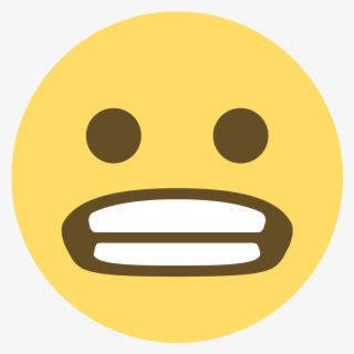 File - Emojione 1f62c - Svg - Grimace Emoji Empty Background