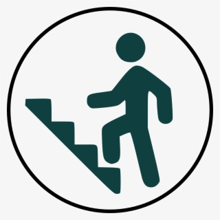 stairs icon - man climbing stairs icon