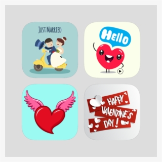 Stunning Couple With Love Emoji's On The App Store - Happy Valentines Day To My Clients