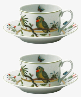 Set Of 2 Tea Cups And Saucers Alain Thomas By Alain - Ceramic