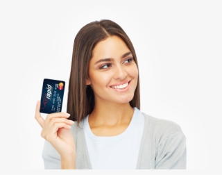 Mastercard Are Accepted - Master Card With Girl