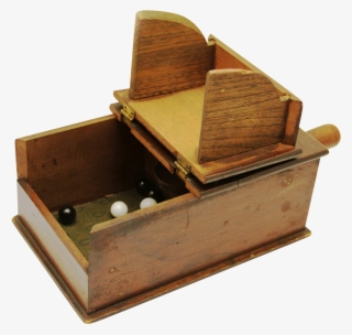 American Masonic Black Ball Ballot Voting Box, With - Plywood