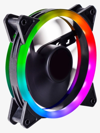 Dual Ring Rainbow Rgb Fan Maain