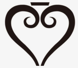 Kingdom Hearts Clipart Dark Heart - Kingdom Hearts Logo Tattoo