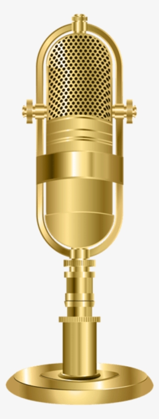 Free Png Download Studio Microphone Gold Png Images - Mic Gold Icon Png