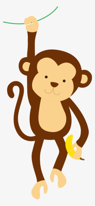 Chimpanzee Cartoon Clip Art - Monkey Vector Png